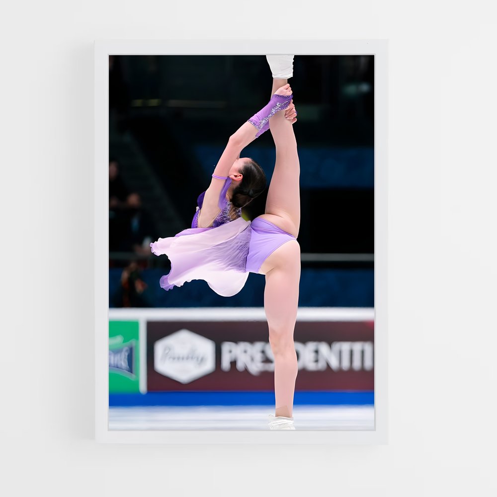 Poster Kamila valieva exécute – affiche Patinage artistique (vue 3)